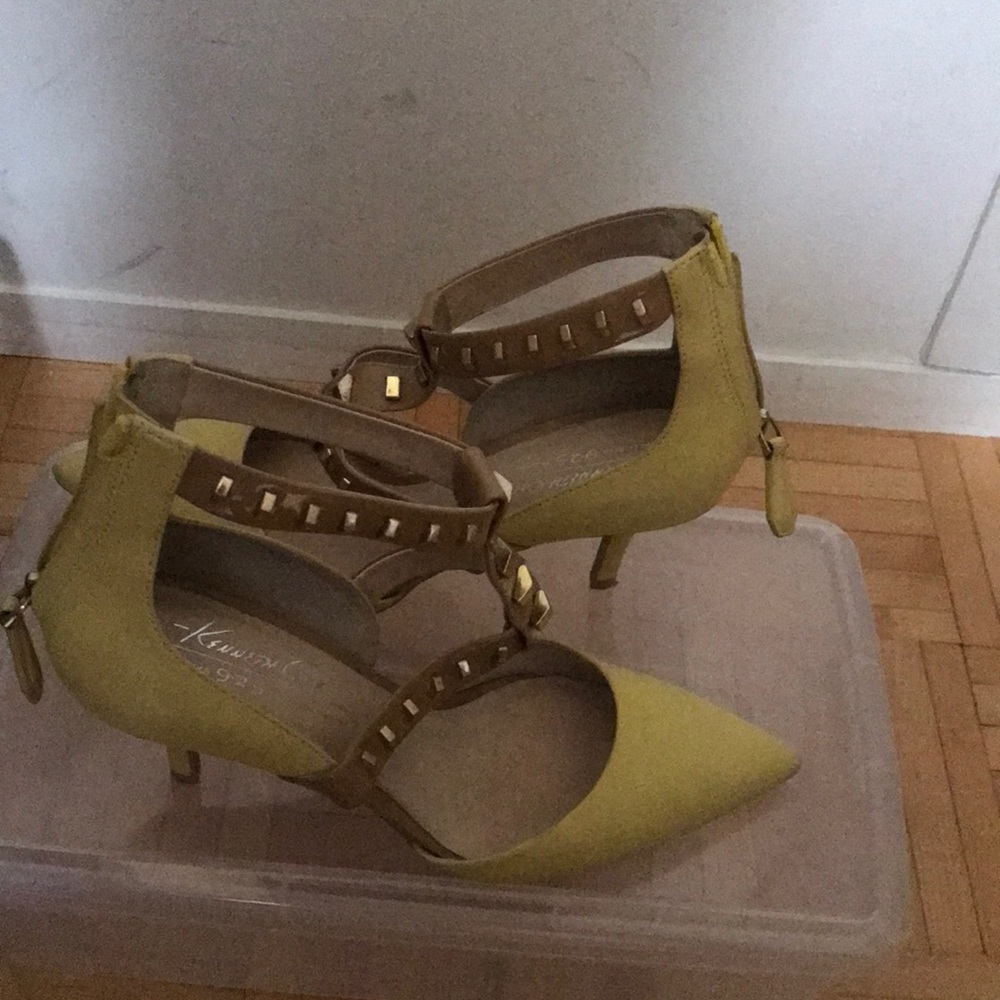 Bright yellow Kenneth Cole shoe